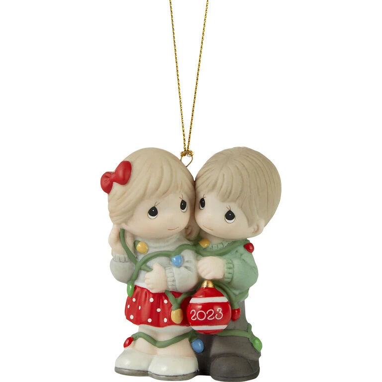 Precious Moments Our First Christmas Together 2023 Ornament, 3" 1 Precious Moments Our First Christmas Together 2023 Ornament, 3"