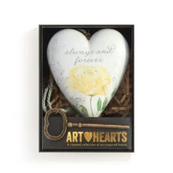 Demdaco Always & Forever Art Heart With Key Stand -Elegant Home Decor Deals Store Always Forever Heart Sculpture With Key 1003480432 04