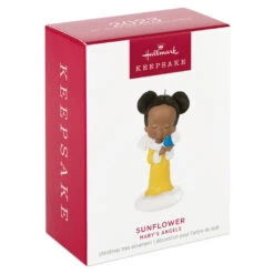 Hallmark Mary's Angels Sunflower Ornament -Elegant Home Decor Deals Store Angel on Cloud With Bluebird Keepsake Ornament 1599QXR8227 04