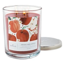 Hallmark Sweet Red Apple 3-Wick Jar Candle, 16 Oz. 4 Hallmark Sweet Red Apple 3-Wick Jar Candle, 16 Oz. -Elegant Home Decor Deals Store Apple Grove 3Wick Jar Candle 1BGC1080 02