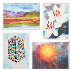 Hallmark ArtLifting Nature And Abstracts Blank Note Cards Assortment, Box Of 24 -Elegant Home Decor Deals Store ArtLifting Nature Art Assorted Boxed Blank Cards 3SOM1334 03