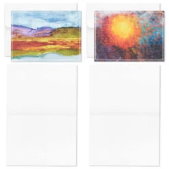 Hallmark ArtLifting Nature And Abstracts Blank Note Cards Assortment, Box Of 24 -Elegant Home Decor Deals Store ArtLifting Nature Art Assorted Boxed Blank Cards 3SOM1334 05