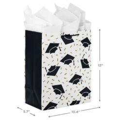 Hallmark 13" Assorted Grad Designs 3-Pack Large Gift Bags With Tissue Paper -Elegant Home Decor Deals Store Assorted Grad Designs 3Pack Large Gift Bags With Tissue Paper 5GBC1015 03