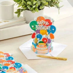 Hallmark Balloon Bouquet Boxed Pop-Up Birthday Cards, Pack Of 8 -Elegant Home Decor Deals Store Balloon Bouquet Boxed Birthday Cards 5STZ1173 07