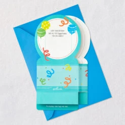 Hallmark All The Happiness Snow Globe Musical 3D Birthday Card With Motion -Elegant Home Decor Deals Store Balloons Snow Globe Musical Motion 3DBirthday Card 1299WDR1212 07