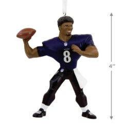 NFL Baltimore Ravens Lamar Jackson Hallmark Ornament -Elegant Home Decor Deals Store Baltimore Ravens Lamar Jackson Christmas Ornament 1OSL2097 03