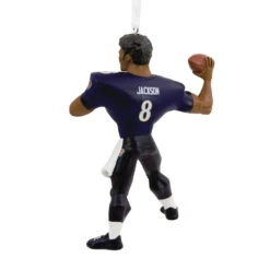 NFL Baltimore Ravens Lamar Jackson Hallmark Ornament -Elegant Home Decor Deals Store Baltimore Ravens Lamar Jackson Christmas Ornament 1OSL2097 05