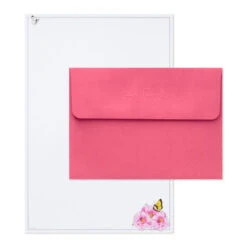 Hallmark Marjolein Bastin Pink Flowers Stationery Set, 40 Sheets -Elegant Home Decor Deals Store Bastin Pink Flowers Blank Sheets Stationery Set 1STN1142 03
