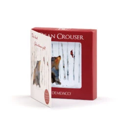 Friends In The Woods Magnet Ornament And Matching Card -Elegant Home Decor Deals Store Bear and Cardinals Magnet Ornament With Card 2020230117 03