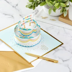 Hallmark Celebrating You Cake 3D Pop-Up Birthday Card -Elegant Home Decor Deals Store Birthday Cake 3D PopUp Birthday Card 1299LAD2895 08
