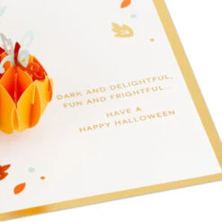 Hallmark Fun And Frightful 3D Pop-Up Halloween Card -Elegant Home Decor Deals Store Black Cat on Pumpkins 3D PopUp Halloween Card 1299IEH1003 03