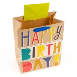 Hallmark Bold Birthday 3-Pack Assorted Gift Bags With Tissue -Elegant Home Decor Deals Store Bold Birthday 3Pack Small and Large Gift Bags Tissue 5EGB6054 05