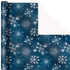 Hallmark Winter Wonder 3-Pack Christmas Wrapping Paper Assortment, 120 Sq. Ft. -Elegant Home Decor Deals Store Cardinals Snowflakes and Village Gift Wrap Pack 5JXW1075 06