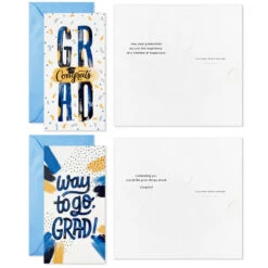 Hallmark Festive Grad Wishes Graduation Cards Assortment, Pack Of 36 -Elegant Home Decor Deals Store Casual Painted Money Holder Graduation Cards Assortment 5GEY2015 04
