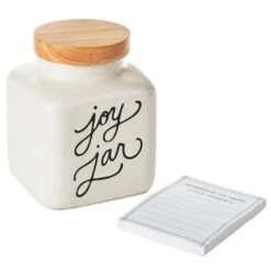 Hallmark Ceramic Joy Jar And Notepad, Set Of 2 5 Hallmark Ceramic Joy Jar And Notepad, Set Of 2 -Elegant Home Decor Deals Store Ceramic Joy Jar and Note Pad 1SNN1080 03