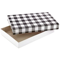 Hallmark Checks And Plaids 12-Pack Designed Shirt Boxes -Elegant Home Decor Deals Store Checks and Plaids 12Pack Designed Shirt Boxes 5XBC1124 04