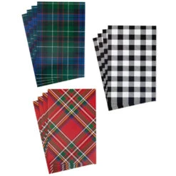 Hallmark Checks And Plaids 12-Pack Designed Shirt Boxes -Elegant Home Decor Deals Store Checks and Plaids 12Pack Designed Shirt Boxes 5XBC1124 05