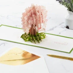 Hallmark One And Only Love Cherry Blossoms 3D Pop-Up Valentine's Day Card -Elegant Home Decor Deals Store Cherry Blossoms 3D PopUp Valentines Day Card 1299IAV5022 05