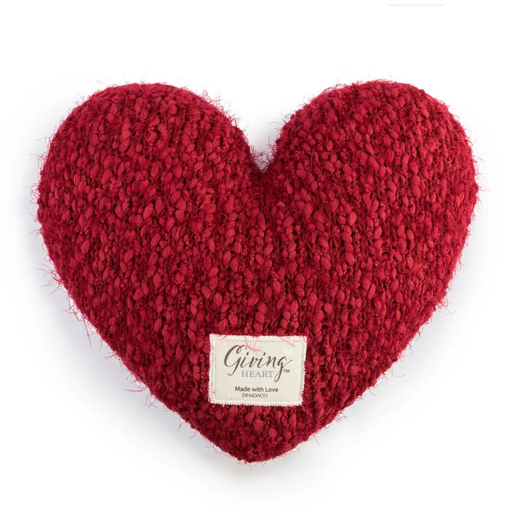 Demdaco Red Giving Heart Pillow 1 Demdaco Red Giving Heart Pillow