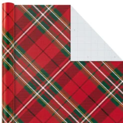 Hallmark Classic Plaids 4-Pack Wrapping Paper Assortment, 120 Sq. Ft. -Elegant Home Decor Deals Store Classic Plaids Christmas Wrapping Paper Assortment 5JXW1040 03