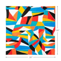 Hallmark 26" Colorful Abstract Fabric Gift Wrap With Elastic Band -Elegant Home Decor Deals Store Colorful Abstract Fabric Gift Wrap With Elastic Band 1299EJR6379 04