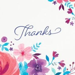 Hallmark Colorful Floral Assorted Blank Thank-You Notes, Box Of 48 -Elegant Home Decor Deals Store Colorful Floral ThankYou Notes Assortment Pack 5STZ1027 03