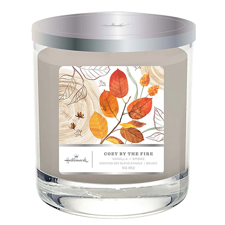 Hallmark Cozy By The Fire 3-Wick Jar Candle, 16 Oz. 1 Hallmark Cozy By The Fire 3-Wick Jar Candle, 16 Oz.