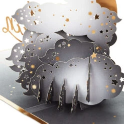 Hallmark Crescent Moon 3-D Pop-Up Halloween Card -Elegant Home Decor Deals Store Crescent Moon and Bats 3D PopUp Halloween Card 1299IEH3001 05