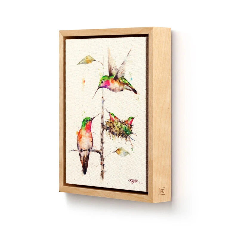 Demdaco Hummingbird Family Wall Art, 8x10 2 Demdaco Hummingbird Family Wall Art, 8x10 - Image 2