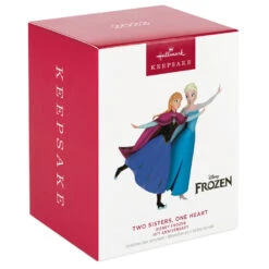 Hallmark Disney Frozen 10th Anniversary Two Sisters, One Heart Ornament 9 Hallmark Disney Frozen 10th Anniversary Two Sisters, One Heart Ornament -Elegant Home Decor Deals Store Disney Anna and Elsa Skating Keepsake Ornament 2799QXD6599 04