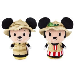 Hallmark Itty Bittys® Walt Disney World 50th Anniversary Jungle Cruise Mickey And Minnie Plush, Set Of 3 -Elegant Home Decor Deals Store Disney Jungle Cruise Boat Mickey and Minnie itty bittys 1KDD2118 03
