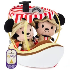 Hallmark Itty Bittys® Walt Disney World 50th Anniversary Jungle Cruise Mickey And Minnie Plush, Set Of 3 -Elegant Home Decor Deals Store Disney Jungle Cruise Boat Mickey and Minnie itty bittys 1KDD2118 05