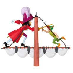 Hallmark Disney Peter Pan 70th Anniversary Swashbuckling Showdown Ornament -Elegant Home Decor Deals Store Disney Peter Pan and Hook Keepsake Ornament 2499QXD6617 06