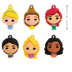 Mini Disney Princess Shatterproof Hallmark Ornaments, Set Of 6 -Elegant Home Decor Deals Store Disney Princess Miniature Christmas Ornaments Set of 6 2HCM6131 03