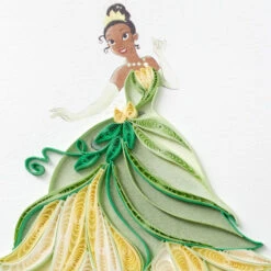 Hallmark Disney The Princess And The Frog Tiana Happy Wish Quilled Paper Handmade Card -Elegant Home Decor Deals Store Disney Princess and the Frog Tiana Quilled Paper Card 1299LAD2855 04