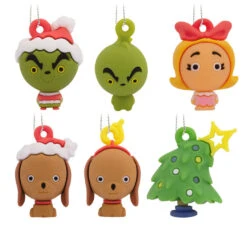 Mini Dr. Seuss's How The Grinch Stole Christmas!â„¢ Shatterproof Hallmark Ornaments, Set Of 6