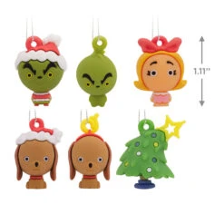 Mini Dr. Seuss's How The Grinch Stole Christmas!™ Shatterproof Hallmark Ornaments, Set Of 6 -Elegant Home Decor Deals Store Dr. Seuss How the Grinch Stole Christmas Miniature Christmas Ornaments Set of 6 3HCM912 04