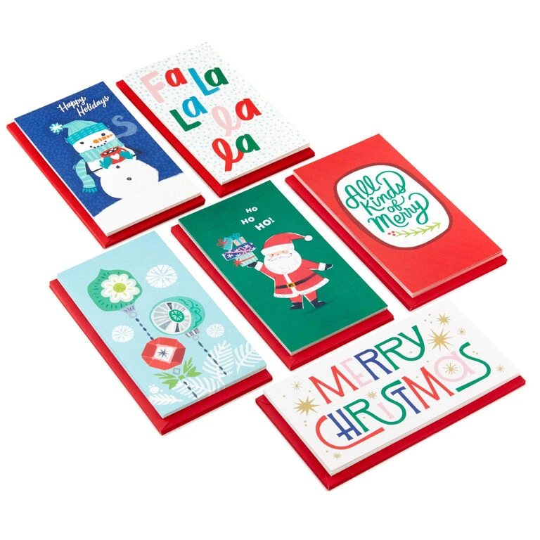 Hallmark Colorful And Casual Money-Holder Boxed Christmas Cards Assortment, Pack Of 36 1 Hallmark Colorful And Casual Money-Holder Boxed Christmas Cards Assortment, Pack Of 36