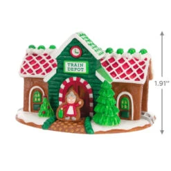 Hallmark Season's Treatings Special Edition Ornament -Elegant Home Decor Deals Store Gingerbread Train Depot Keepsake Ornament 1899QXT4117 03