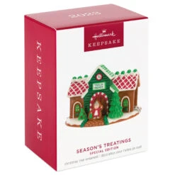 Hallmark Season's Treatings Special Edition Ornament -Elegant Home Decor Deals Store Gingerbread Train Depot Keepsake Ornament 1899QXT4117 04