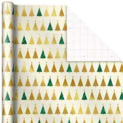 Hallmark Gold And Green 3-Pack Christmas Wrapping Paper Assortment, 120 Sq. Ft. 11 Hallmark Gold And Green 3-Pack Christmas Wrapping Paper Assortment, 120 Sq. Ft. -Elegant Home Decor Deals Store Gold and Green Assortment Christmas Gift Wrap 5JXW1204 05
