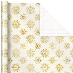 Hallmark Gold And White 6-Pack Holiday Wrapping Paper Assortment, 180 Sq. Ft. 14 Hallmark Gold And White 6-Pack Holiday Wrapping Paper Assortment, 180 Sq. Ft. -Elegant Home Decor Deals Store Gold and White Christmas Wrapping Paper Assortment 5JXW1086 05