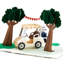 Hallmark Hope Your Day Is Good To A Tee Golf 3D Pop-Up Card