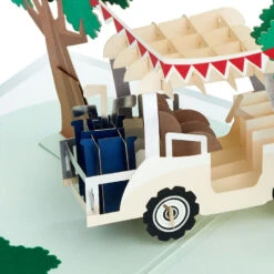 Hallmark Hope Your Day Is Good To A Tee Golf 3D Pop-Up Card -Elegant Home Decor Deals Store Golf Cart Pun Good Day 3D PopUp Card 5RZH1304 04