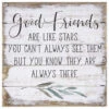 Good Friends Petite Pallet 8" Wood Quote Sign
