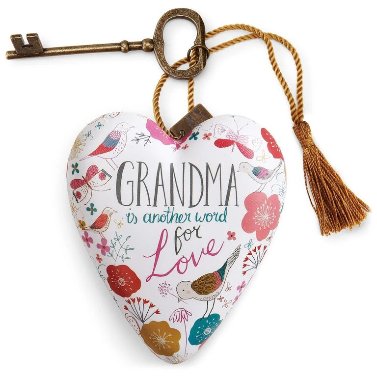 Grandma Art Heart Sculpture, 4" 1 Grandma Art Heart Sculpture, 4"