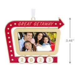 Hallmark Great Getaway 2023 Metal Photo Frame Ornament -Elegant Home Decor Deals Store Great Getaway Picture Frame Keepsake Ornament 1999QHX3097 03