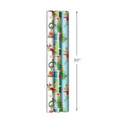Hallmark Dr. Seuss™ Grinch 3-Pack Christmas Wrapping Paper Assortment, 105 Sq. Ft. -Elegant Home Decor Deals Store Grinch 3Pack Christmas Wrapping Paper 5JXW1211 04