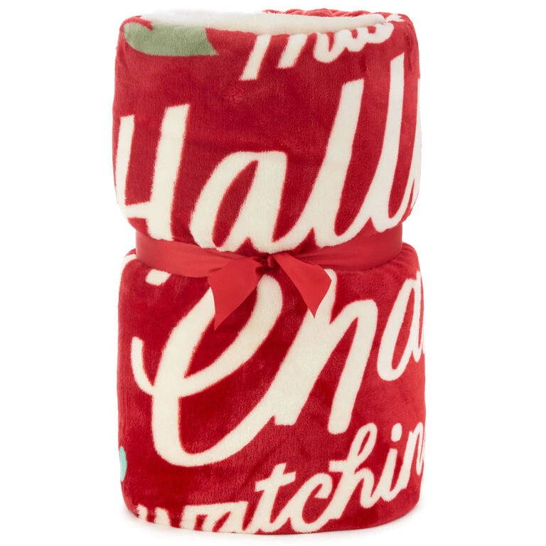 Hallmark Channel Red Oversized Blanket, 60x80 1 Hallmark Channel Red Oversized Blanket, 60x80