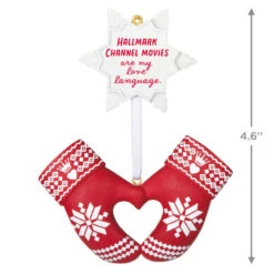 I Love Hallmark Channel! Ornament -Elegant Home Decor Deals Store Hallmark Channel Red Mittens Keepsake Ornament 1599QGO2949 03